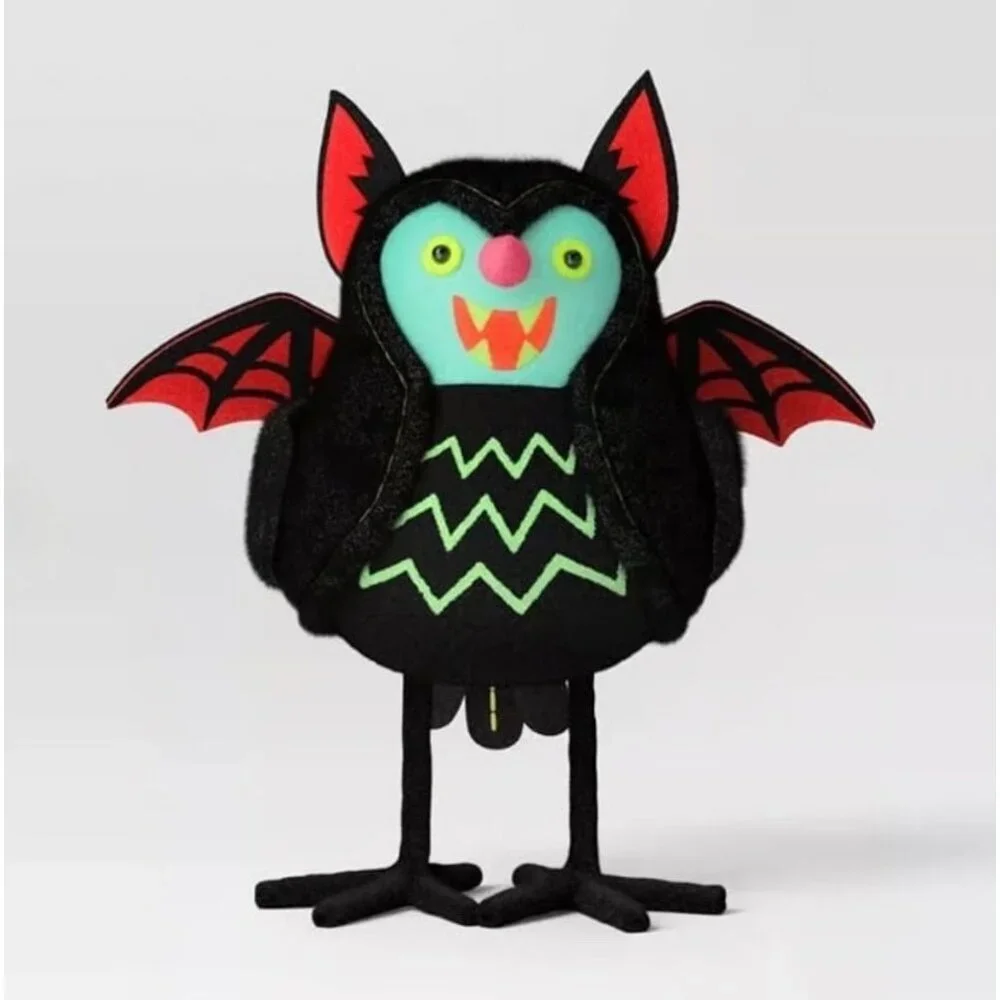 Featherly Friends™ 'Batrick' Felt Bird Halloween Decorative Figurine Hyde & EEK!